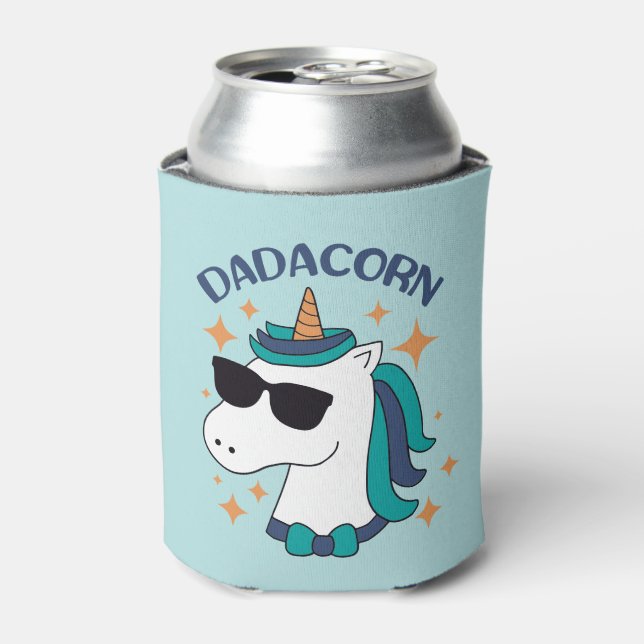 Dadacorn With Sunglasses Can Cooler (Can Front)
