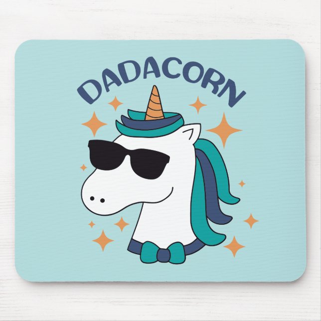 Dadacorn With Sunglasses Mouse Mat (Front)