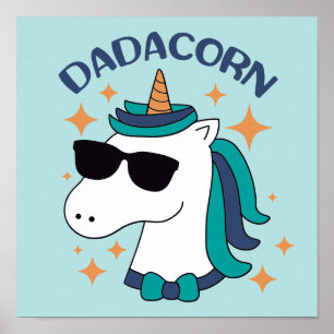 Dadacorn With Sunglasses Poster