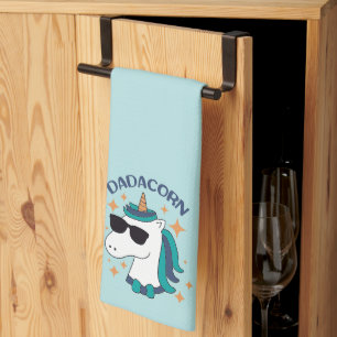 Dadacorn With Sunglasses Tea Towel
