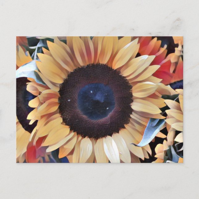 Dadaism Sunflower Postcard (Front)