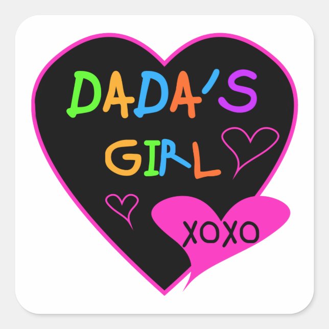 Dada's Girl T-Shirt, Mug, Button, Magnet, More Square Sticker (Front)