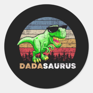 Dadasaurus Classic Round Sticker