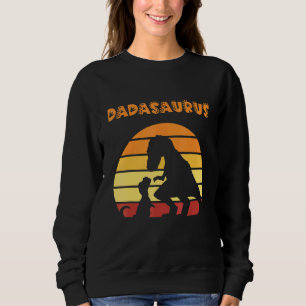 Dadasaurus Dad Trex Father T-Rex Dinosaur Retro Su Sweatshirt
