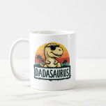 Dadasaurus Dinosaur Dad Dada Saurus Father's Day Coffee Mug<br><div class="desc">Get this funny saying outfit for your special proud Dad from daughter, son, on father's day or christmas, or any other Occasion. show how much your dad is loved and appreciated. A retro and vintage dinosaur lovers design style, to show your daddy that he's the coolest and world's best father...</div>