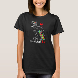 Dadasaurus Rex Autism Awareness Jigsaw Puzzle Prou T-Shirt