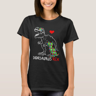 Dadasaurus Rex Autism Awareness Jigsaw Puzzle Prou T-Shirt
