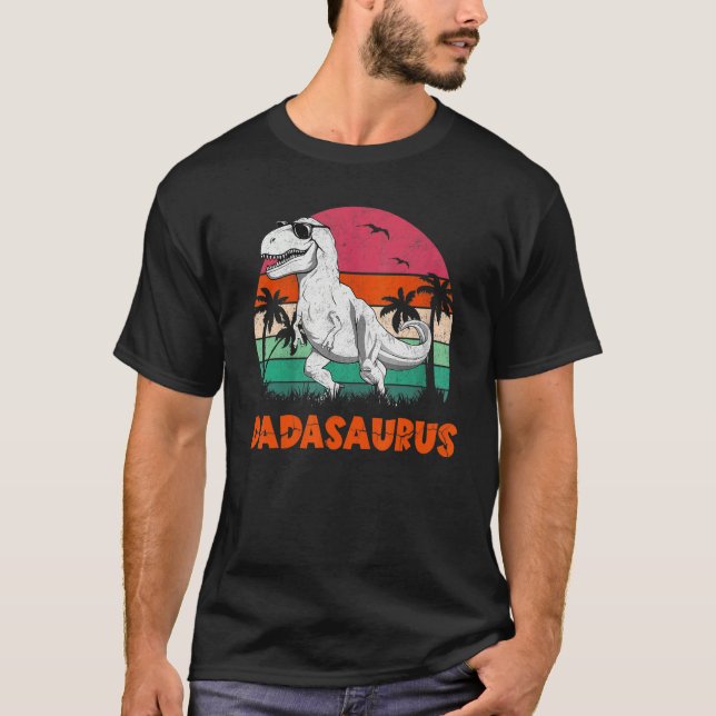 Dadasaurus Rex Dinosaur Dada Saurus Family Matchin T-Shirt (Front)