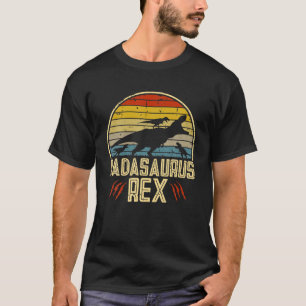 Dadasaurus Rex Vintage Retro Sunset Funny Gift For T-Shirt