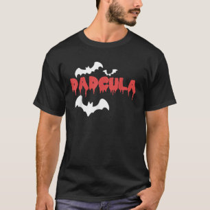 Dadcula Dracula Funny Halloween Costume T Shirt