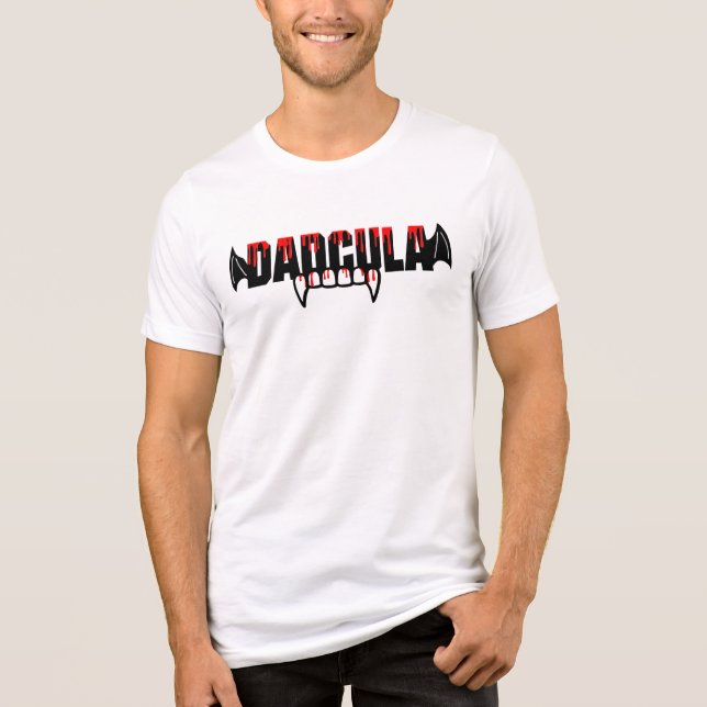 Dadcula Dracula Vampire | Halloween Tri-Blend Shirt (Front)