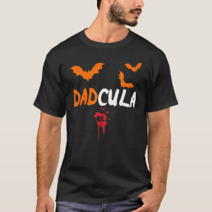 Dadcula Teeth Halloween Funny Halloween Women Men T-Shirt