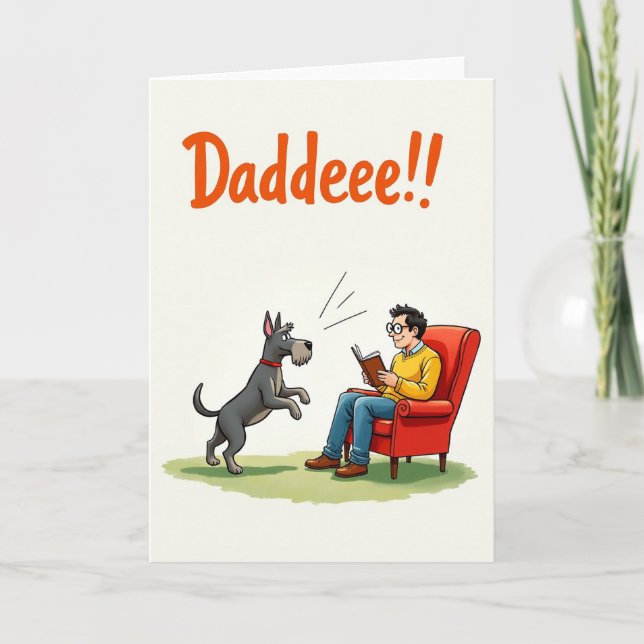 Dadddeee Fun Fathers Day Card (Front)