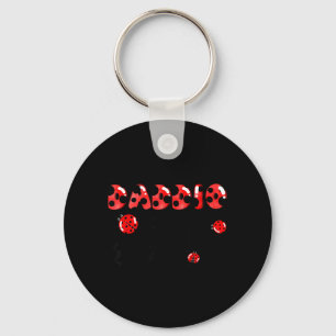 Daddio of The Little Lady Birthday Girl Ladybug Key Ring