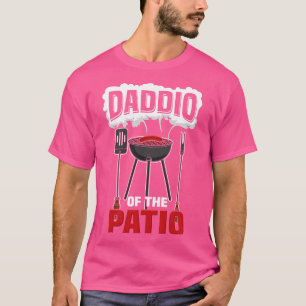 Daddio of the patio Funny BBQ Grillmaster Dad T-Shirt