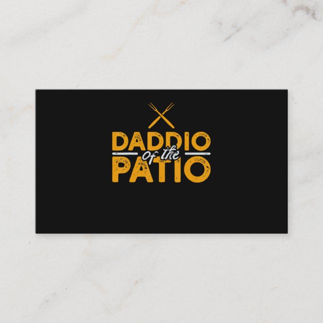Daddio Of The Patio Funny Grill BBQ Loyalty Card (Front)