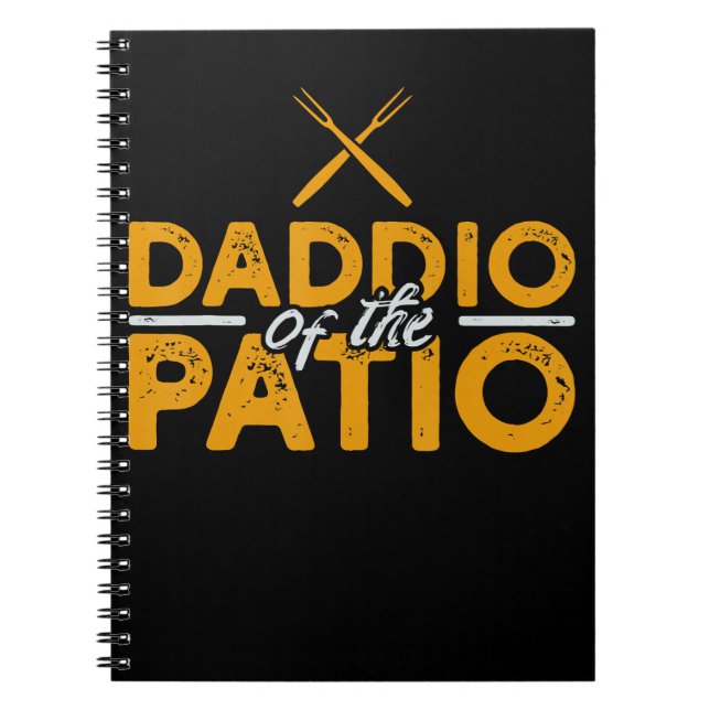 Daddio Of The Patio Funny Grill BBQ Notebook (Front)