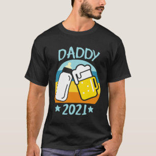 Daddy 2021 Father Baby Birth Men  Dad T-Shirt
