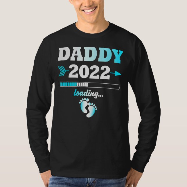 Daddy 2022 Loading Expectant Father Offspring  Men T-Shirt (Front)