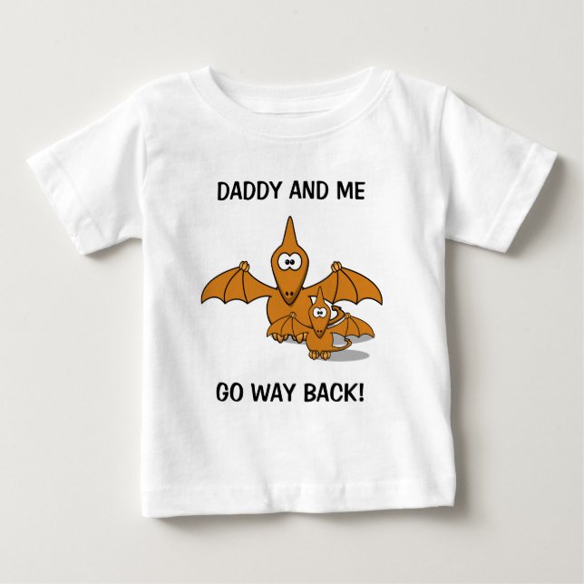 Daddy and Baby Pterodactyl T-Shirt (Front)