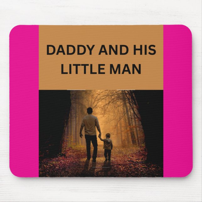 DADDY AND HIS LITTLE MAN MOUSE MAT (Front)