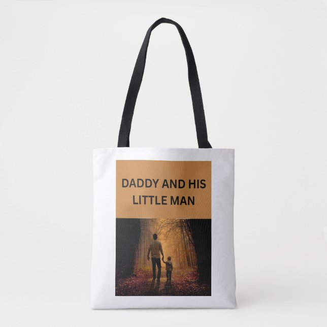 DADDY AND HIS LITTLE MAN  TOTE BAG (Front)