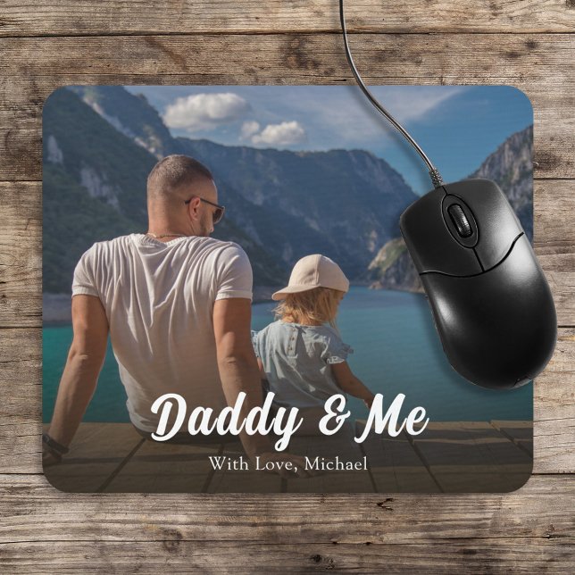 Daddy and Me Personalised Dad Gift Mouse Mat (Creator Uploaded)