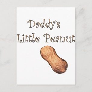 daddy's little peanut postcard