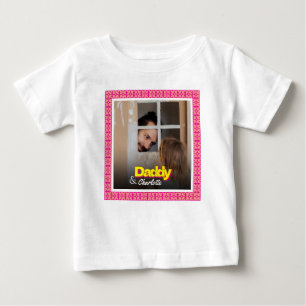 Daddy Baby Boy Baby Girl Daughter Son Custom Photo T-Shirt