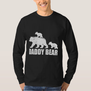 Daddy Bear 2 Cubs Daddy Bear Twin Dad 2 Kids T-Shirt