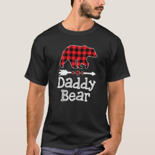 Daddy Bear  Buffalo Plaid Family  Father's Day T-Shirt
