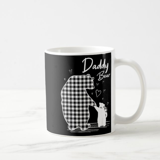 Daddy Bear Christmas Pajama G Buffalo Plaid  Coffee Mug (Right)