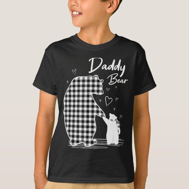 Daddy Bear Christmas Pajama G Buffalo Plaid  T-Shirt (Front)
