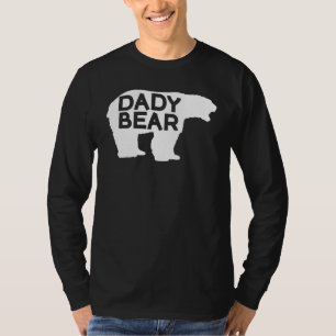 Daddy Bear Cubs Family Father Kids Twins Animal Fo T-Shirt