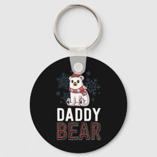 Daddy Bear Family Christmas S Polar Bear Holiday X Key Ring