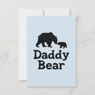 Daddy Bear Fathers Day Dad Gift Card