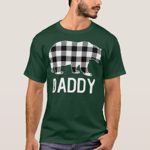 Daddy Bear Pajama Grey Buffalo Plaid Premium  T-Shirt