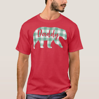 Daddy Bear Plaid Buffalo Awesome Camping Father's T-Shirt