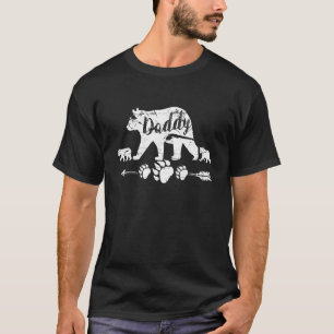 Daddy Bear With 2 Two Cubs Dad T-Shirt