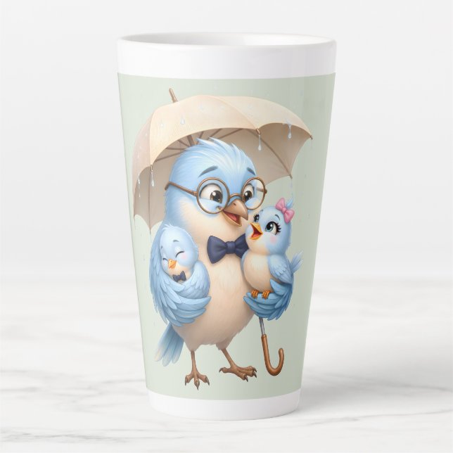 Daddy Bird Family Latte Cup (Front)
