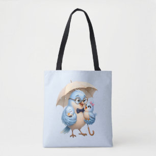 Daddy Bird Tote Bag Father's Day Gift