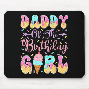 Daddy Birthday Girl Sweet Ice Graphic Art Mouse Mat