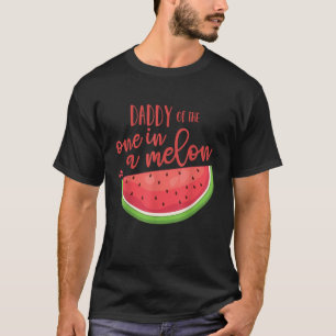 Daddy Birthday One in a Melon Watermelon Theme Boy T-Shirt