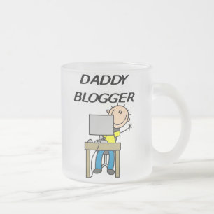Daddy Blogger Frosted Glass Coffee Mug