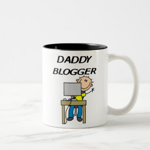 Daddy Blogger Two-Tone Coffee Mug
