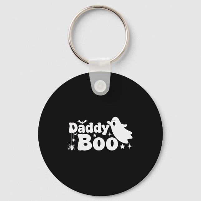 Daddy Boo Funny Ghost Halloween Family Matching  Key Ring (Front)