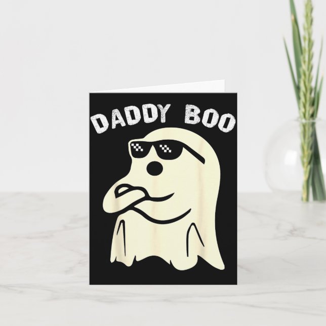 Daddy Boo Halloween Family Matching Costume Ghost  Card (Front)