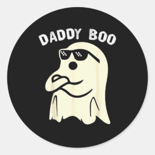 Daddy Boo Halloween Family Matching Costume Ghost Classic Round Sticker