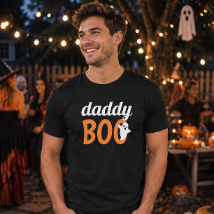 Daddy Boo Orange Black Halloween Family Matching T-Shirt