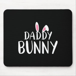 Daddy Bunny Easter Pregnant Mom Matching Couple  Mouse Mat